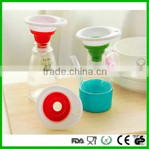 Food Grade Silicone Funnel Kitchen Tool Foldable Mini Funnel thumbnail-1