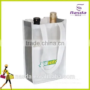 Transparent Wine Bag for Two Bottles,white Non Woven Wine Bag,new Style Non Woven Wine Bag thumbnail-1