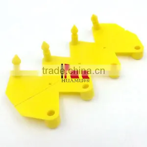 Blank Ear Tag for Pig in Yellow 32*32 mm thumbnail-1