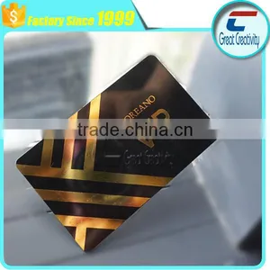 CR80 Golden Hot Stamping Plastic PVC Card thumbnail-1