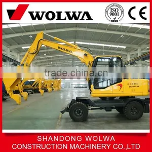 8 Ton Bucket High Quality Wheel Excavator From China thumbnail-1