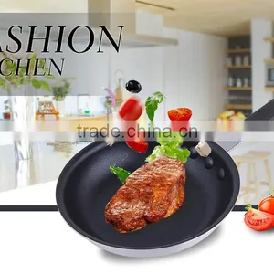 Chinese Aluminum Material Non-stick Industrial Frying Pan thumbnail-6