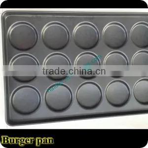 Plated Aluminum Hamburger Bun Pan(Non-stick)-15 Indents thumbnail-1