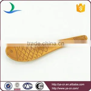 Fish Shape Personalized Food Grade Baby Funny Mini Bamboo Spoons thumbnail-1