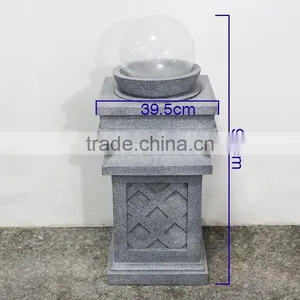 Polyresin Garden Sculpture With Light thumbnail-4