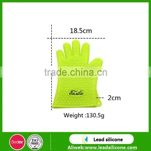 Kitchen Mitts Cooking Silicone Glove , Silicone Oven Heat Resistant Gloves thumbnail-3