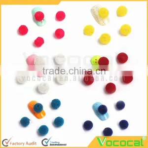 50 Pcs 7mm DIY 3D Mini Plush Ball Nail Art Slices Stickers Decoration Mixed Random Color thumbnail-5