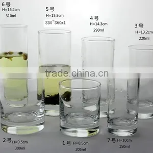 Straight Round Drinking Glass Cup thumbnail-2