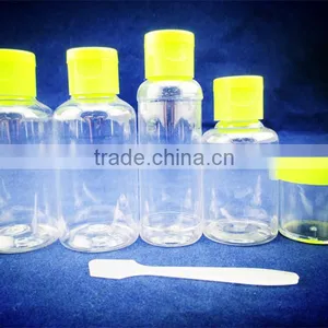 Plastic Color Cheap Travel Bottle Set for Women Travel Boottle Kit With Green Cap thumbnail-2