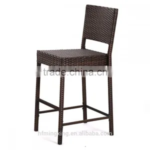 2 Pcs Outdoor All Weather Brown Wicker Chairs thumbnail-2