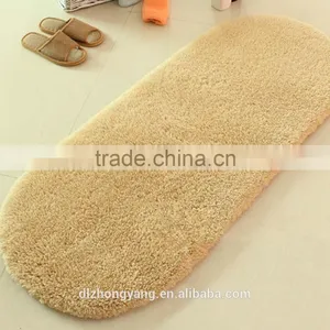 Multiple Color Bathroom Anti-slip Rug Circular Shaggy Floor Carpet thumbnail-3