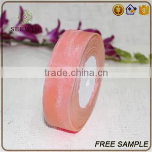 High Quality Beautiful Transparent Fitted Size and Pattern Silk Packing Decorative Organza Fabric Ribbon thumbnail-2