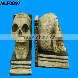 Human Skull Pair Skeleton Custom Bookends thumbnail-1