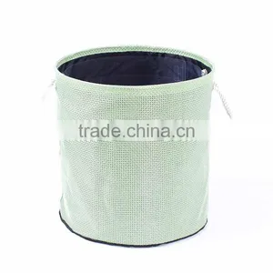 Folding Laundry Hamper With Closing, Bathroom Basket , With Cotton Rope Tote thumbnail-1