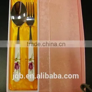 Porcelain Handle Flatware Set Stainless Steel Cutlery Set thumbnail-1