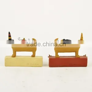Custom Halloween Dressed Puppy Figurine With Pumpkin thumbnail-5