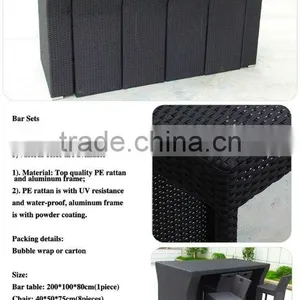 2015 New Outdoor Rattan Bar Furniture thumbnail-3