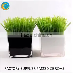 Cube Glass Candlestick Holders Vase thumbnail-1