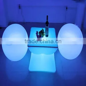 Best Selling Products 5050 RGB LED Glowing Bar Tables LED Poseur Table With 16 Changeable Colors 66*66*50cm thumbnail-3