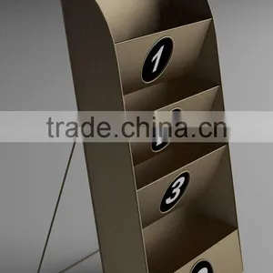Wholesale 4 Layer Office Newspaper Book Holder Metal Magazine Rack thumbnail-1
