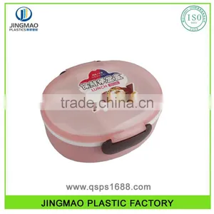 Food Grade Double-layer Ellips Plastic Lunch Box thumbnail-1