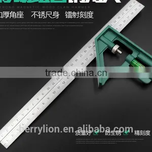 Berrylion 300mm High Grade Stainless Steel Combination Square Rulers thumbnail-2