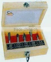 5pcs/set Tungsten Carbide Tipped Router Bit for Wood Cutter --F(0803) thumbnail-1
