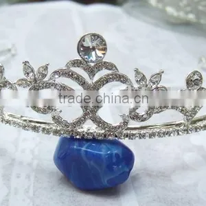 Zinc Alloy Bridal Jewelry Rhinestone Hair Crowns for Brides thumbnail-1