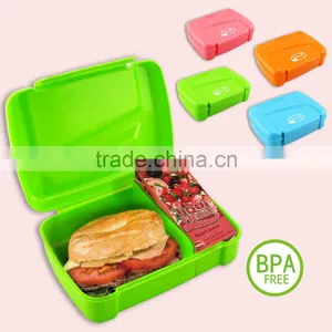 BPA Free Adult Siamese Plastic Bento Lunch Box thumbnail-2