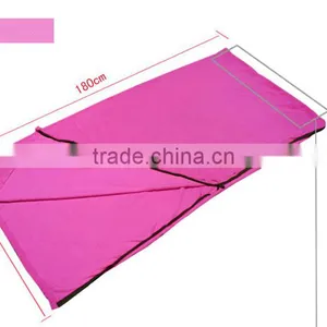 Solid Color Fleece Warm Weather Sleeping Bag Liner thumbnail-1
