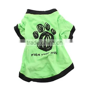 Green Pet Puppy Summer Shirt Pet Clothes T Shirt With Printing thumbnail-1