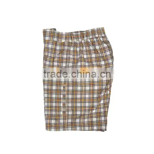 Men Good Quality Quick Dry Checks Print Surf Board Shorts Swimwear & Beachwear thumbnail-3