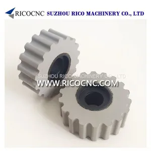 Rubberized Hold Down Edgebander Pressure Rollers Gear Wheels for BIESSE IMA HOMAG SCM Brand Edgebanding Machines thumbnail-1
