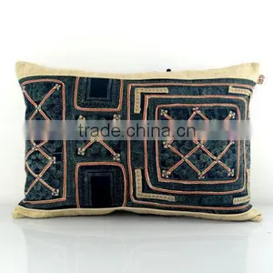 Hmong Cushion - Vintage Hmong Batik Cushion, Pillow Case, Cushion Cover thumbnail-1