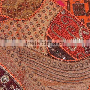 Orange Large Floor Pillow Decorator Classic Sofa Handmade Cushion thumbnail-5