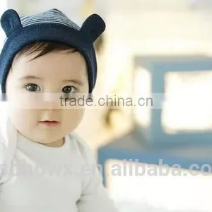 Cute Bear Designer Knit Cotton Baby Hat, Personalized Baby Hats thumbnail-2