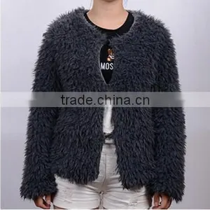 Autumn and Winter Fake Fur Coat Long Sleeves Europe and the United States thumbnail-3