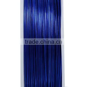 Copper Beading Wire Thread Cord Round Royal Blue 0.4mm Dia. , 2 Rolls thumbnail-2