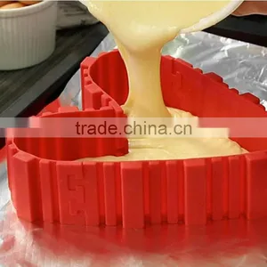 4 Pcs/set DIY Silicone Cake Baking Square Rectangular Round Shape Mold Magic Bakeware Bake Cake Snakes Molud Pastry Tools thumbnail-1