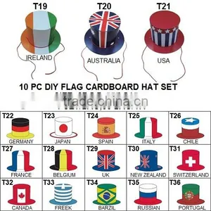 10 Pcs Papaer Craft DIY Black Cardboard Hat thumbnail-2