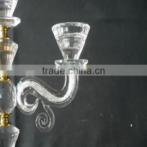 Hot Sale !!! Unique Crystal Candle Holders Wedding Table Decorations JKC-0007 thumbnail-3