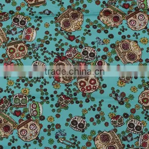 Hot Selling tc 45*45 110*76 Cvc Jersey Burn Out Custom Print Poplin Fabric Price thumbnail-3