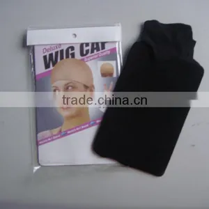 Hot Selling Black Deluxe Adjustable Elastic Wig Cap thumbnail-6