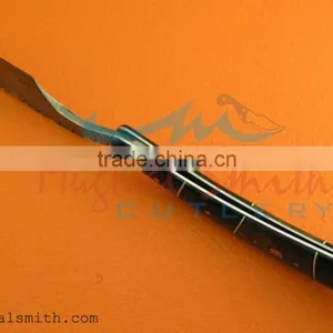 Damascus Steel Razor/wood Handle/Shaving Razor With Mosaic Pin thumbnail-4