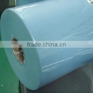 Viscose Polyester Spunlace Nonwoven in Rolls for Wet thumbnail-1