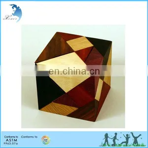 Cube Vinco - Brain Teaser Wooden Cube Puzzle for Adult thumbnail-1
