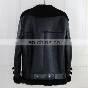 2016 Fashion Furable Coat Genuine Sheep Fur Double Face Fur Jackets thumbnail-6