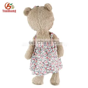 ICTI Manufacturer Plush Fluffy Stuffed Bear With Skirt thumbnail-4