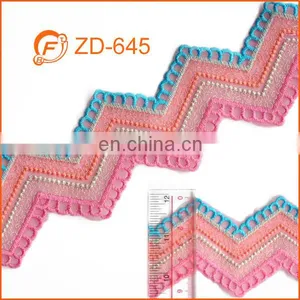 Fashion Quality Embroidered Polyester Braid Trim thumbnail-1