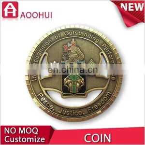Hot Sell Antique Gold Souvenir Coin Holder Pendant thumbnail-3